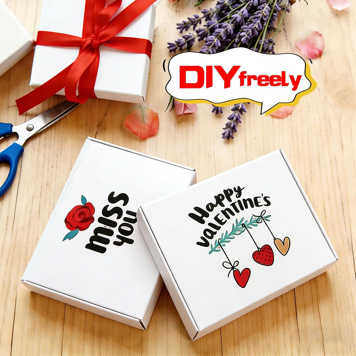 12x10x3 Inches Shipping Boxes Set of 20, Large Corrugated Cardboard Boxes, White Mailer Box for Small Business