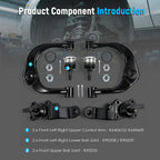 Globclufix 6pc Front Upper Control Arm Kit Compatible with Tacoma 1995-2004