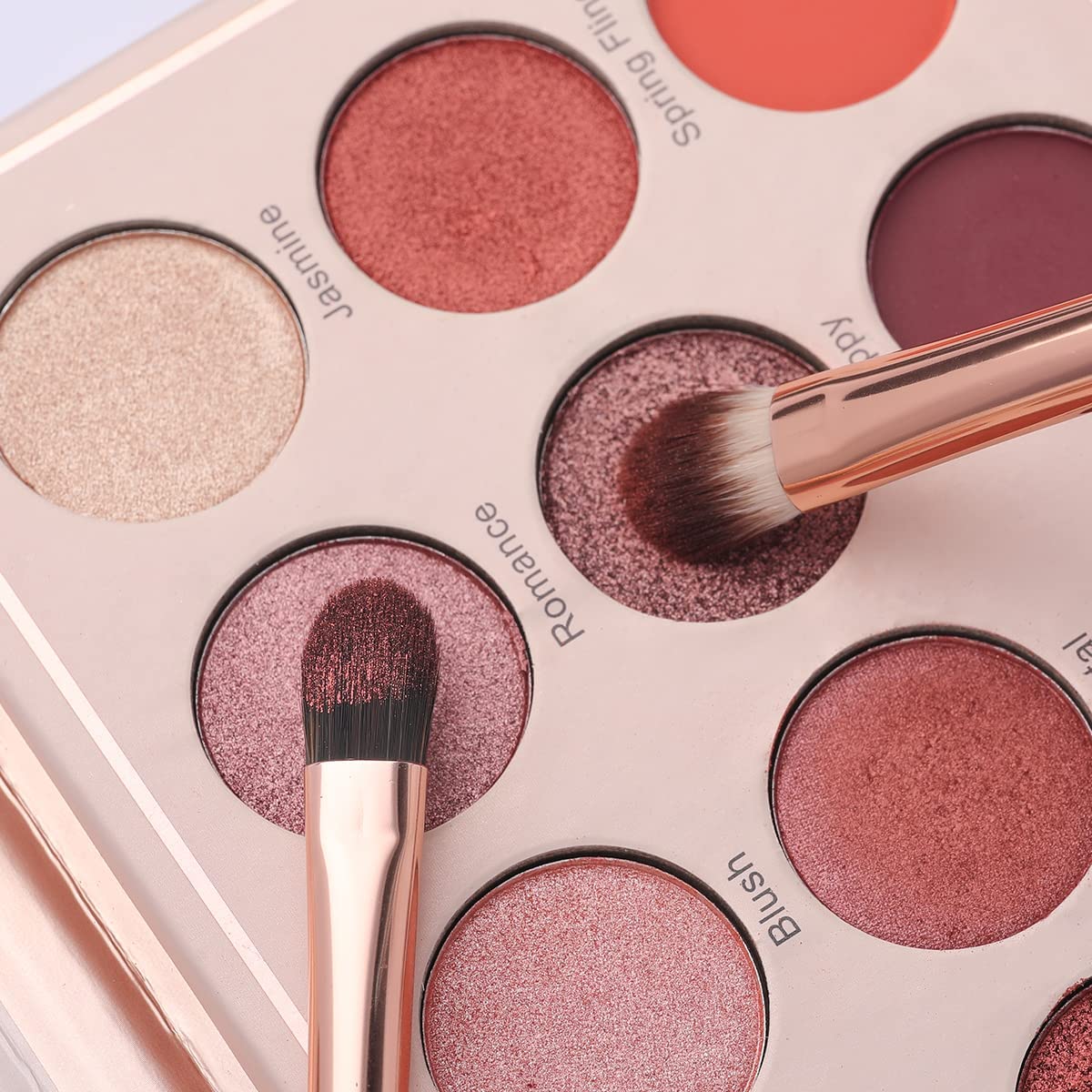 Eye Makeup Brush Set, 6 Pcs Professional Blending Eyeshadow Makeup Brushes for Concealer Eyebrows Eyeliner, Soft