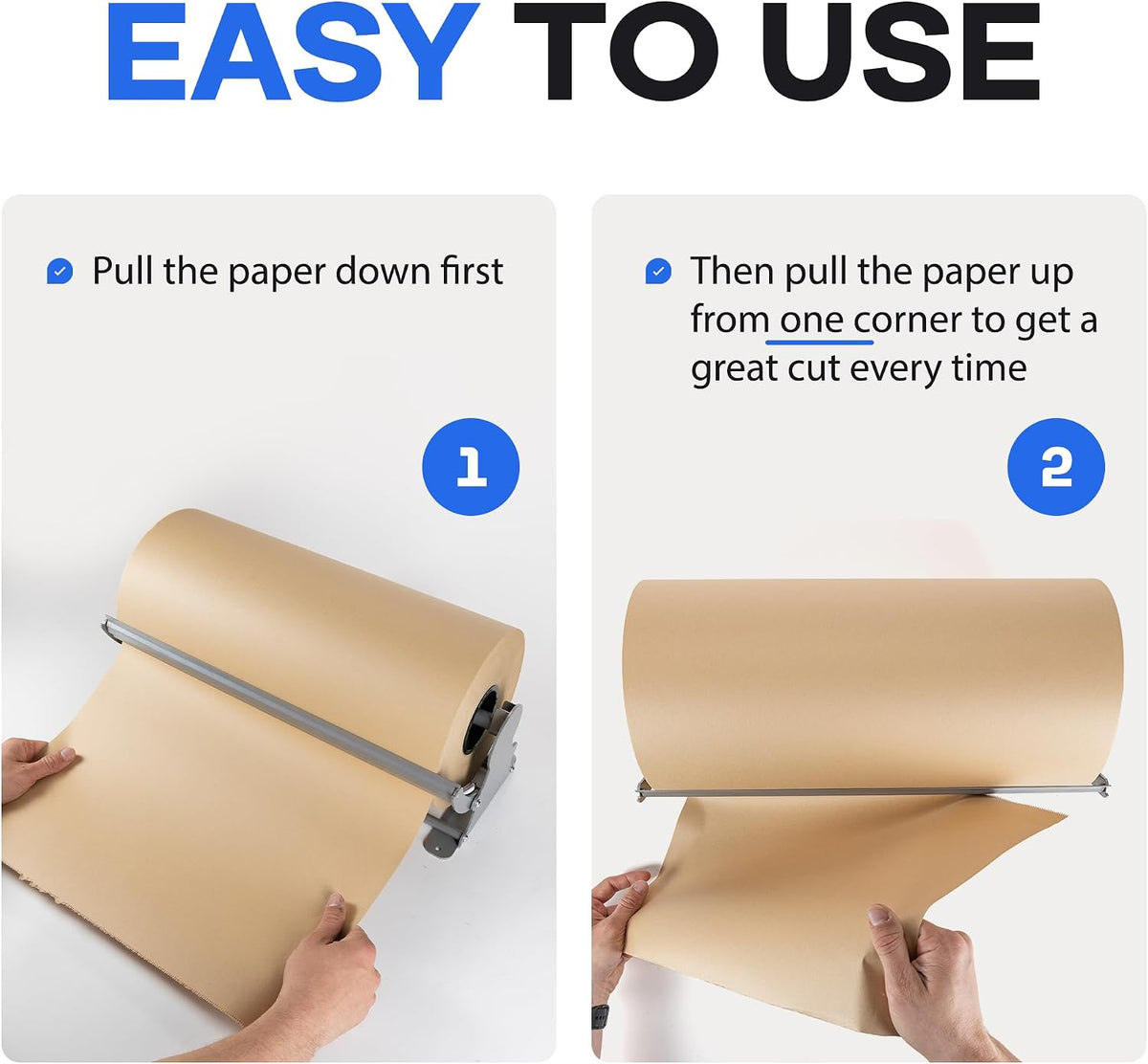24" Kraft Paper Roll Dispenser & Cutter, Tabletop