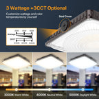 60W LED Canopy Lights 4Pack: Selectable Wattage 60/45/30W 3CCT
