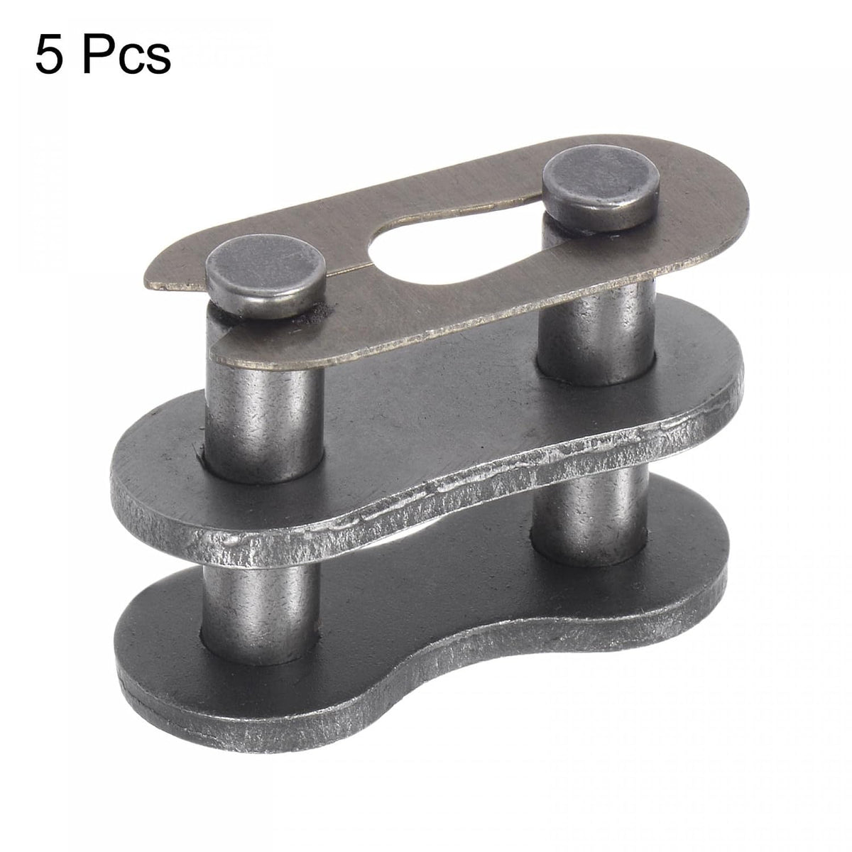 uxcell 5Pcs #80 Chain Master Connector Link Roller, 1" Pitch Carbon Steel, Standard Connecting Split Links for 16A Chain