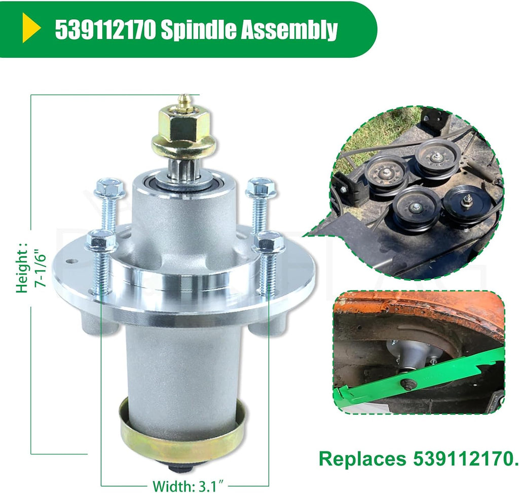 539112170 Spindle Assembly Kit for Husqvarna 48" 52" Mower Decks