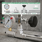 TAISHER 1Pcs Thickened Nipple Cast Pipe 2" NPT Male, 12" Length