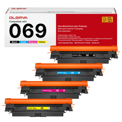 069 Toner Cartridge Set 4 Pack Replacement for Canon 069 069H MF753Cdw