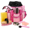 9 Pcs Horse Grooming Kit Tack Room Supplies, Classic, Pink