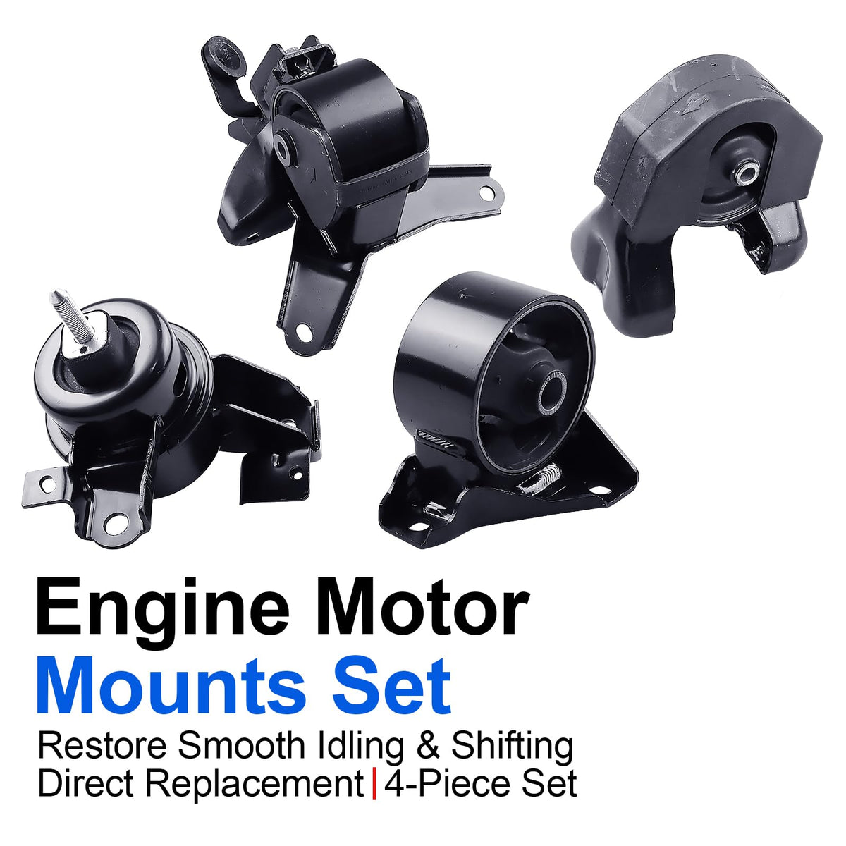 4PCS Engine Motor Mount Set Compatible with Optima Magentis 2.4L 2.7L
