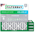 20x20x2 Air Filter MERV 8 Dust & Allergy Defense (4-Pack)