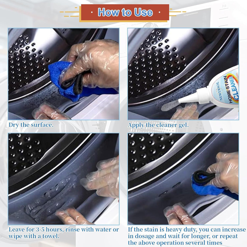Black Stain Remover Gel Washing Machine Cleaner Grout Cleaner