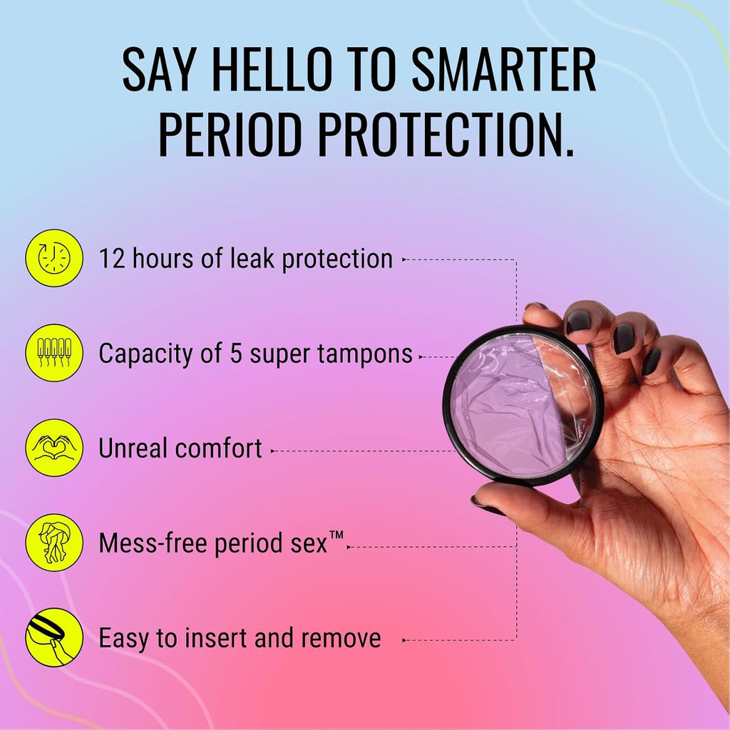 Menstrual Discs | Disposable Period Discs | Reduce Cramps & Dryness | Beginner-Friendly Tampon Alternative | Capacity