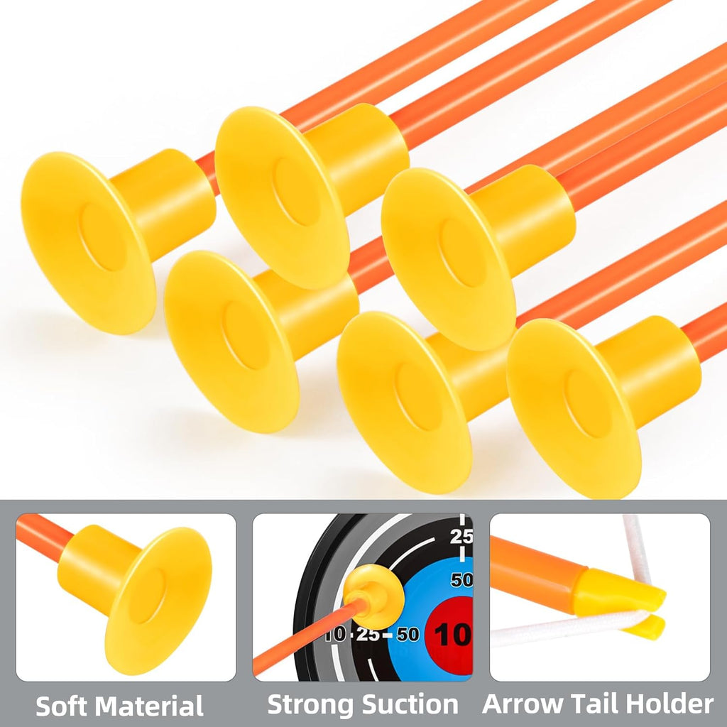 Bow and Arrow Set for Kids - Archery Toy Set - LED Light Up with Suction Cup Arrows, Target & Quiver, Indoor and