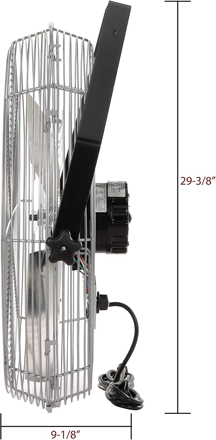 TPI Corporation U24-TE Industrial Workstation Fan, Mountable, Single Phase, 24" Diameter, 120 Volt