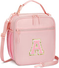 Lunch Box Kids Large Initial Insulated Lunch Bag for Girls | Toddler Lunchbox, Leak-Proof, Reusable Lunchbag, School