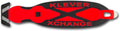 Klever X-Change Safety Cutter, 6-1/2 in, Black/Red