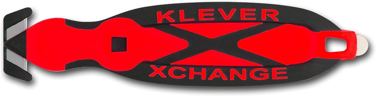 Klever X-Change Safety Cutter, 6-1/2 in, Black/Red