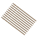METALLIXITY Micro Drill Bit #60 10Pcs 4341 HSS Small Bits 118° Gold Finish