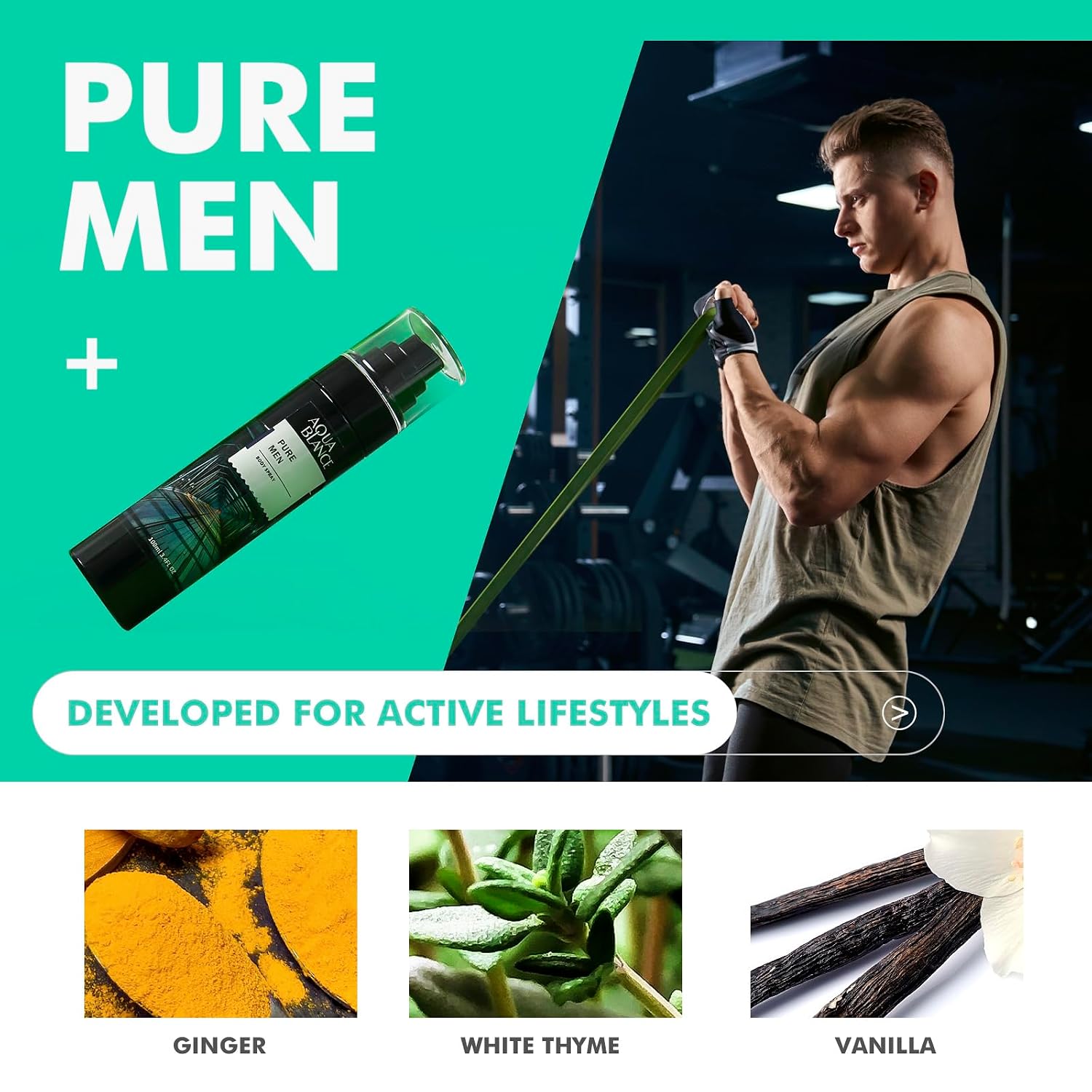 Body Spray for Men, Mens Fragrance Mist, Pack of 3, Each 3.4 Fl Oz