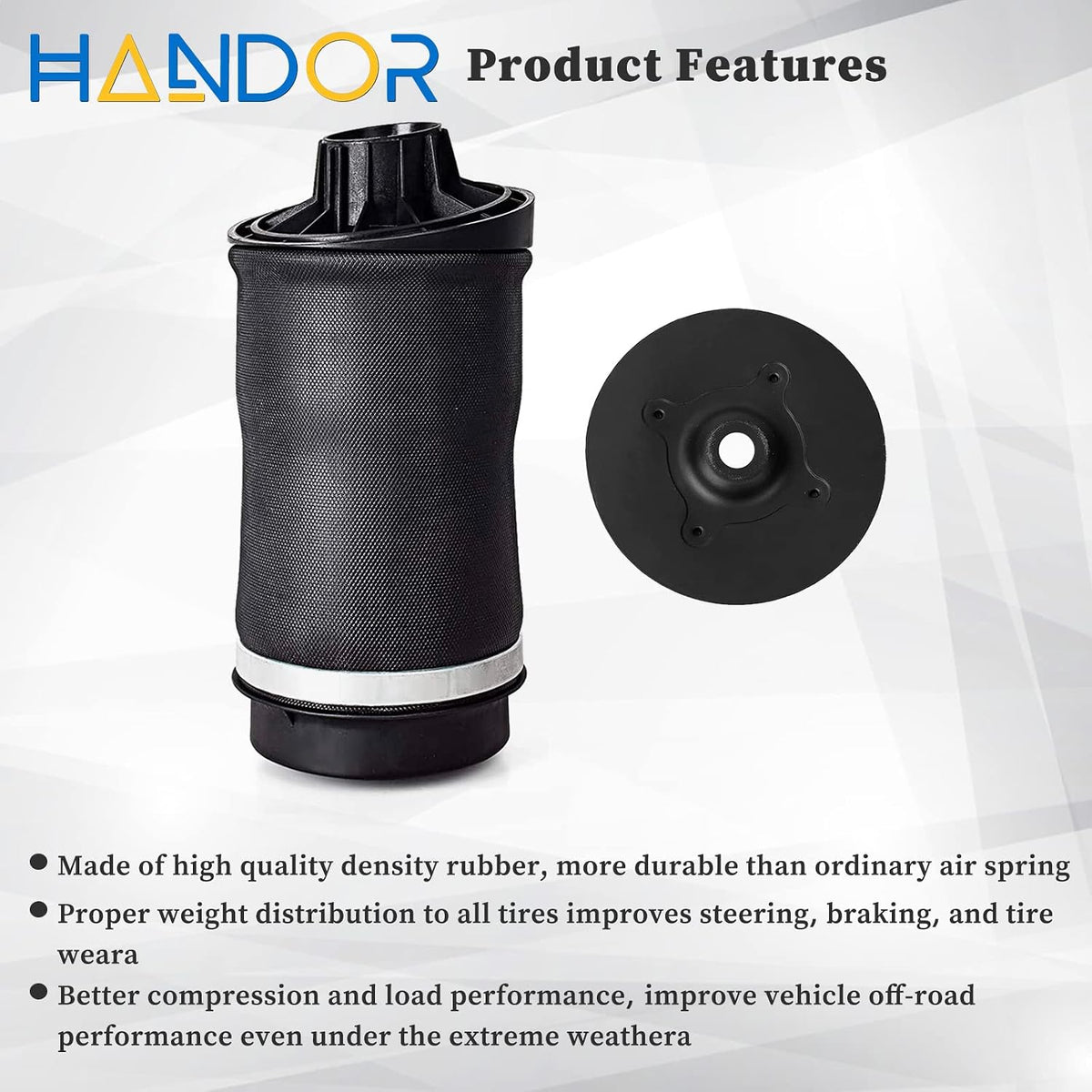 Handor 2513200025 Rear Air Suspension Spring Bags kit Compatible with Mercedes-Benz R350 R500 R320 R63 AMG 2006-2013 Replacment# 2513200425