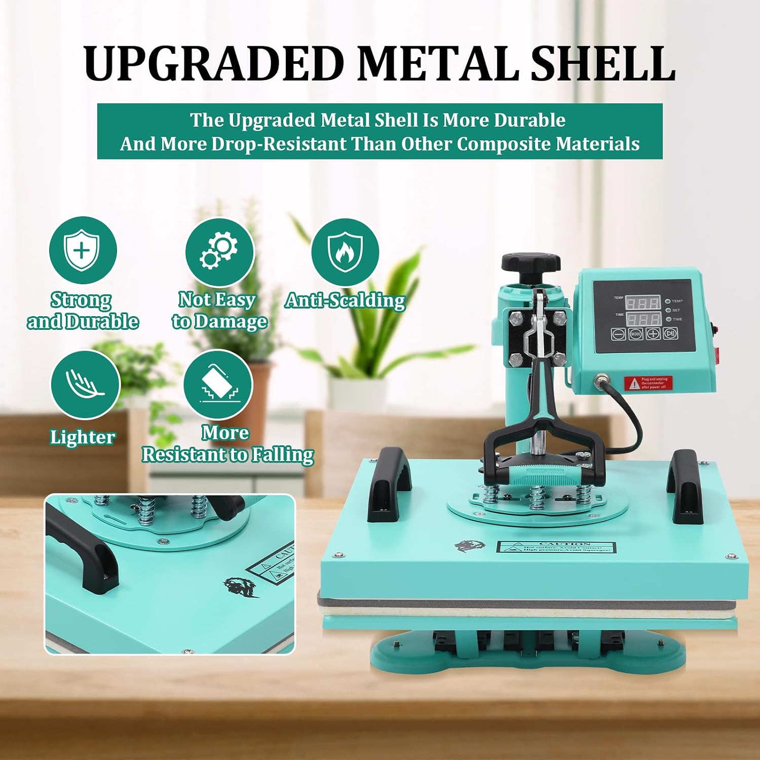 15x15 Inch Heat Press Machine, Digital Sublimation Printer Machine, 360° Rotation Swing Away 8 in 1 Combo Tumbler