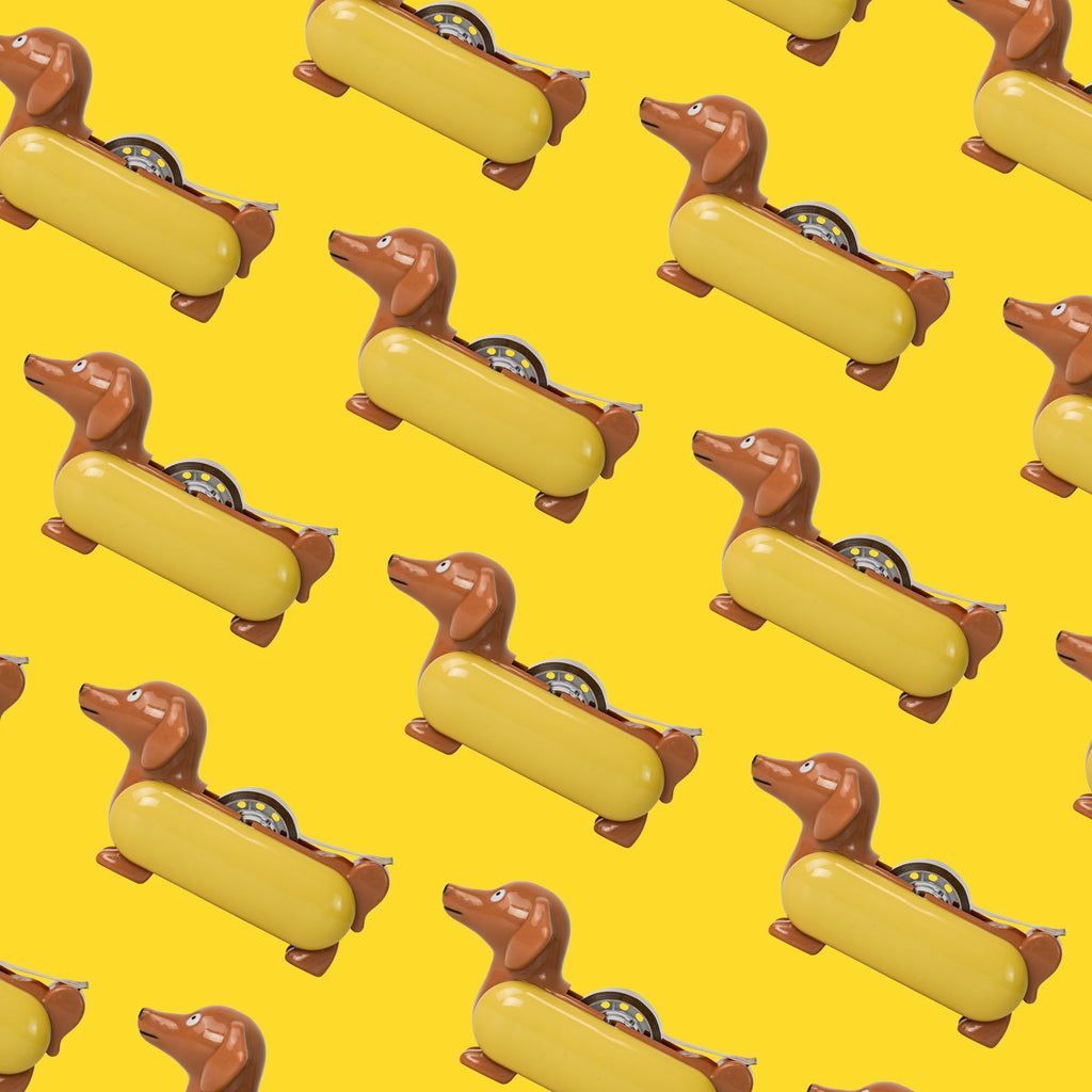 Hotdog Tape Dispenser, Cute Desk Organizer