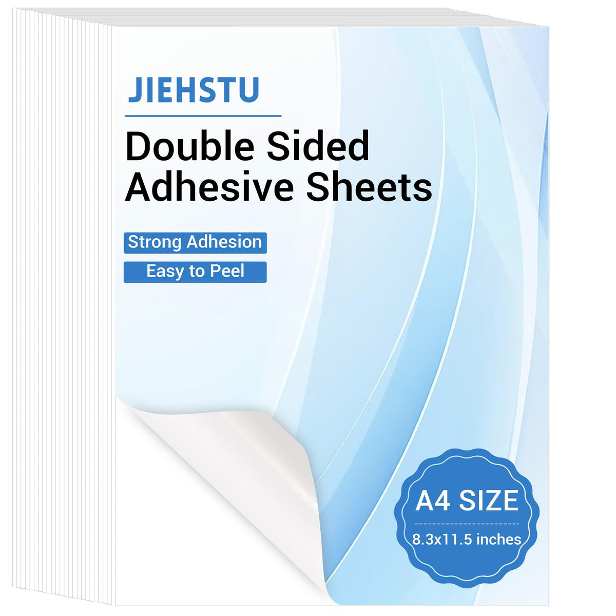 50 Sheets Double Sided Tape, 8.3x11.5 A4 for Crafts