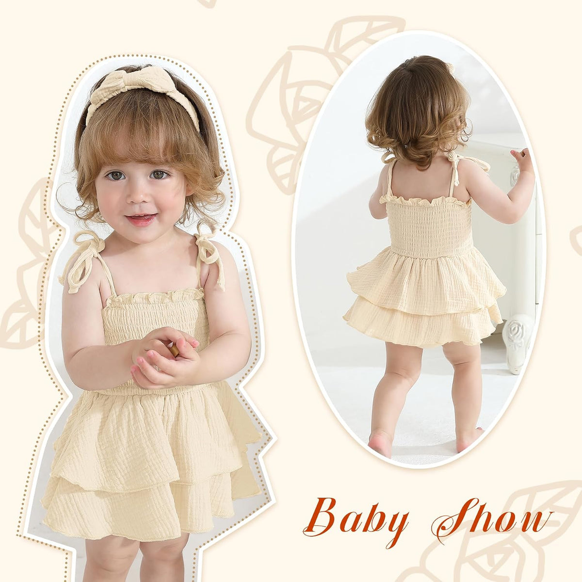 Baby Girl Clothes Infant Summer Romper Dress Sleeveless Outfit