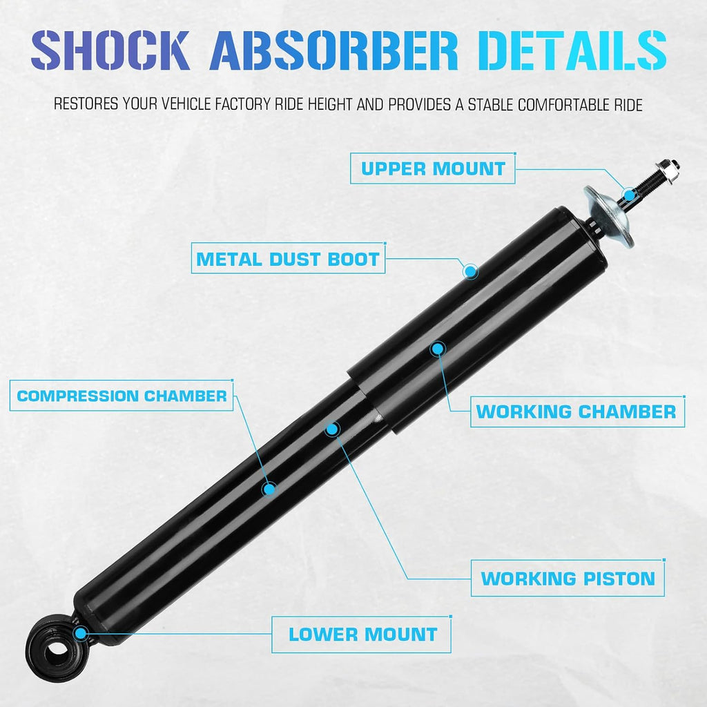 Rear Struts Shock for 2004-2012 Chevy Chevrolet Malibu/2005-2010 Pontiac G6