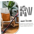Vacuum Cleaner Attachment Brush Kit, Plastic Universal Accessory