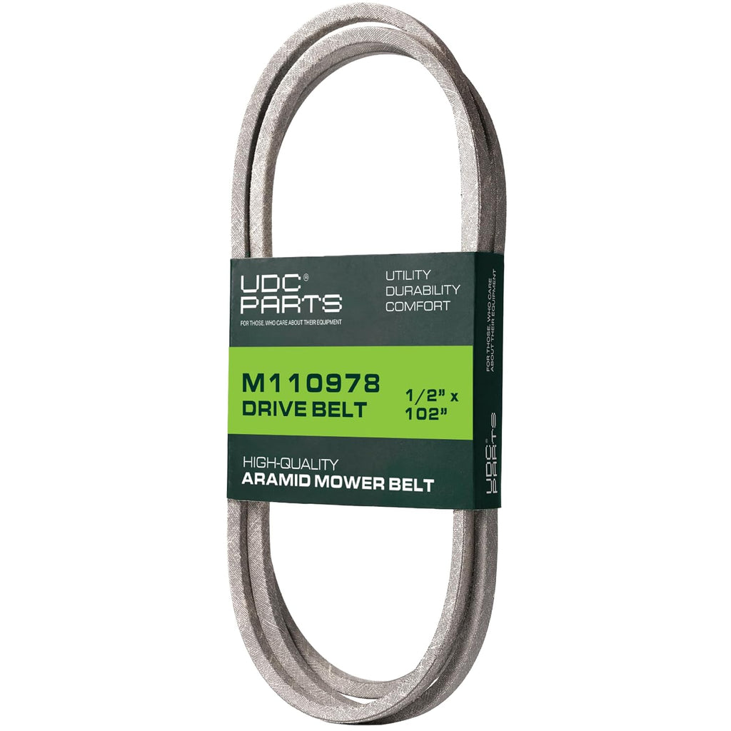 UDC Parts M110978 Drive Belt John Deere Replacement, 1/2" x 102"