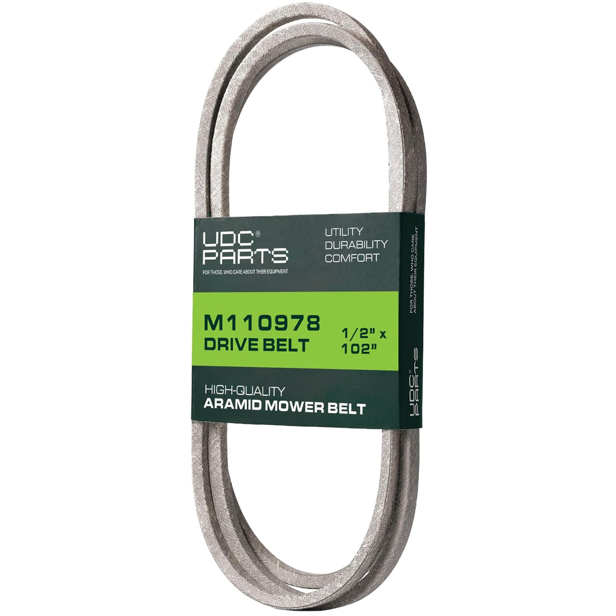 UDC Parts M110978 Drive Belt John Deere Replacement, 1/2" x 102"