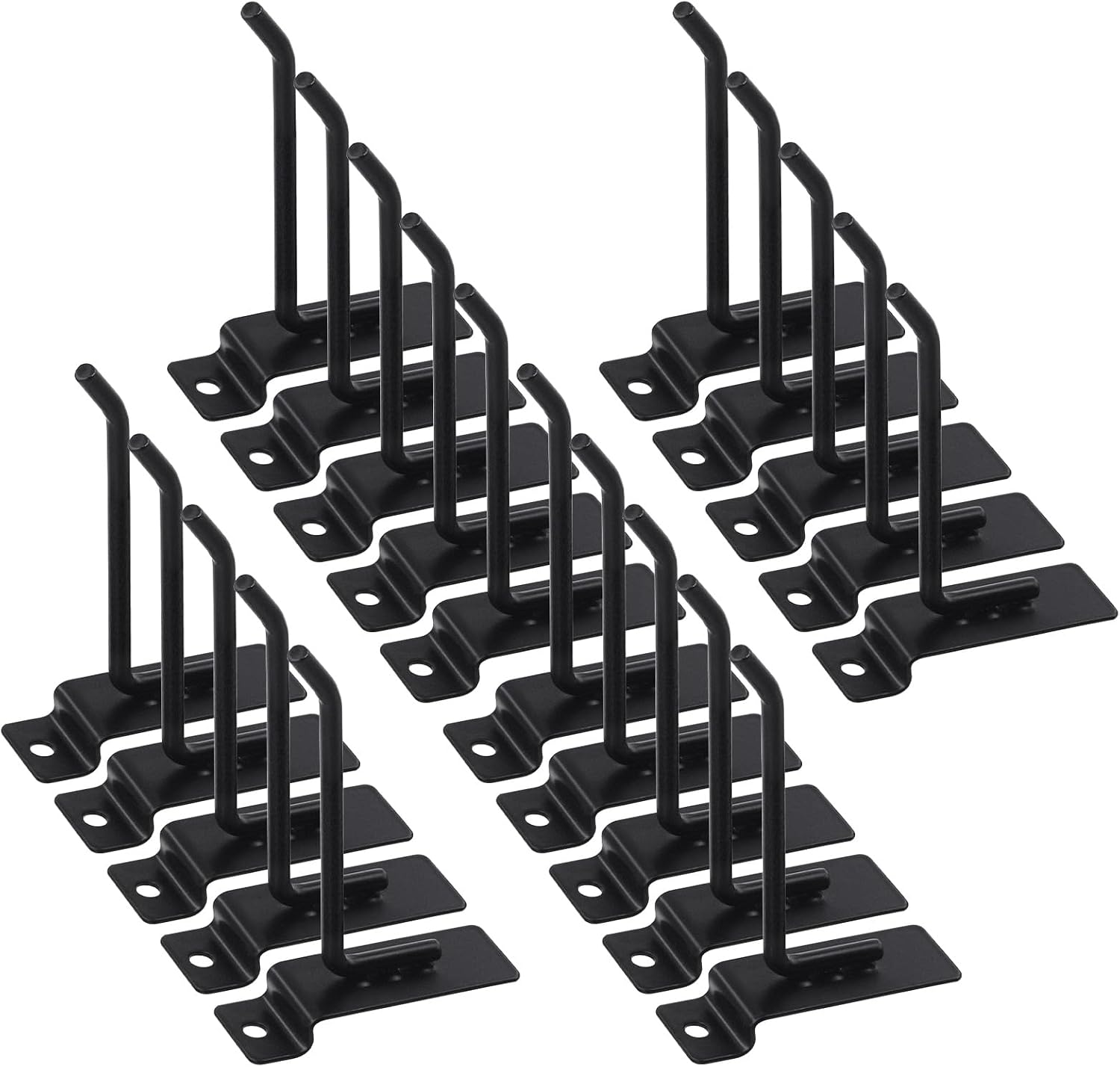 20Pcs 4 Inch Heavy Duty Slatwall Hooks Assortment Kit, Slatwall Accessories Slatwall Panel Hooks Garage Organization