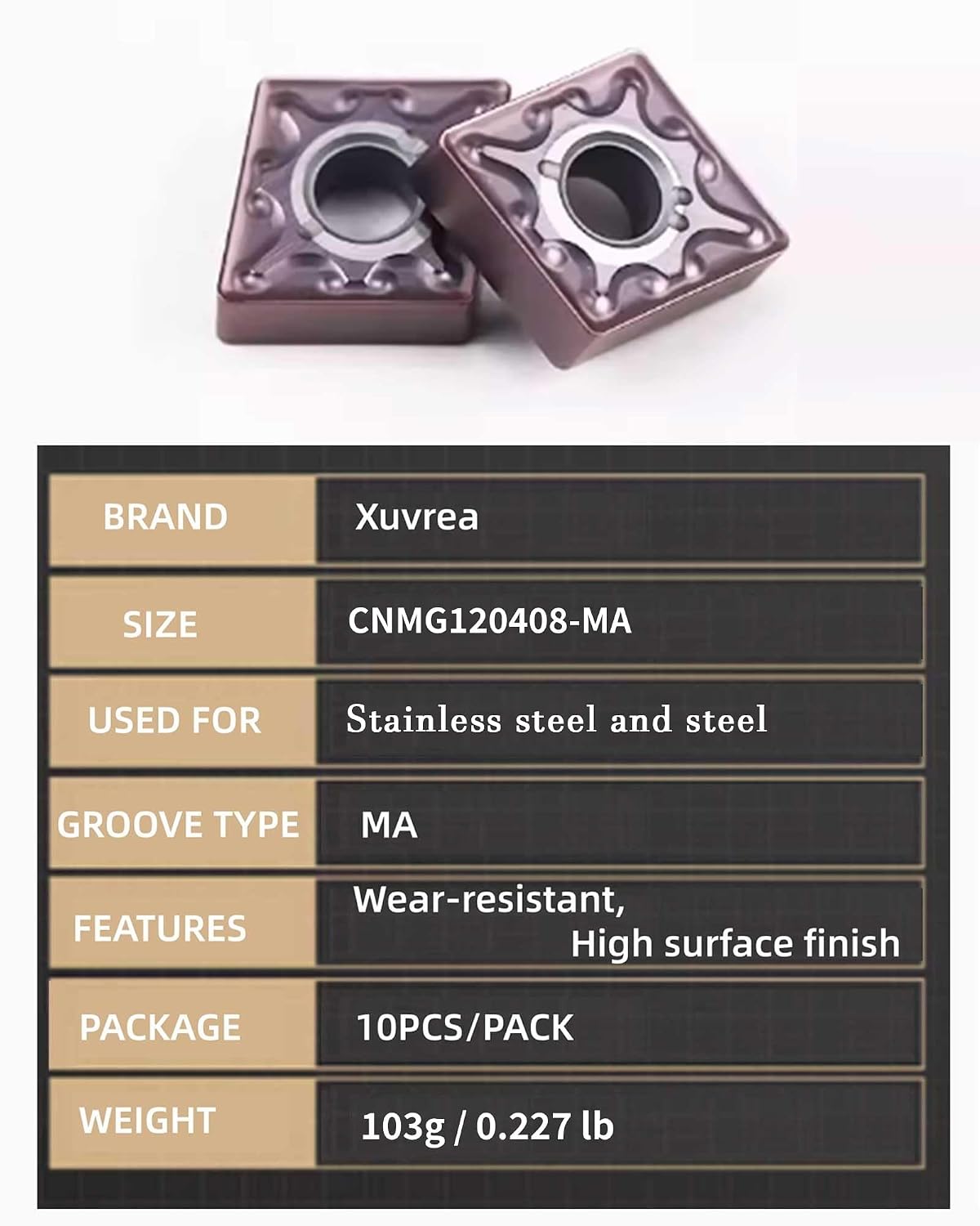CNMG432 CNMG120408 External Carbide Turning Inserts Semi Finishing