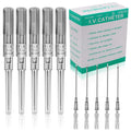 Juder 16G Catheter Piercing Needles - 50Pcs Kit for Ear, Nose, Lip, Tongue, Belly & Cartilage Piercing