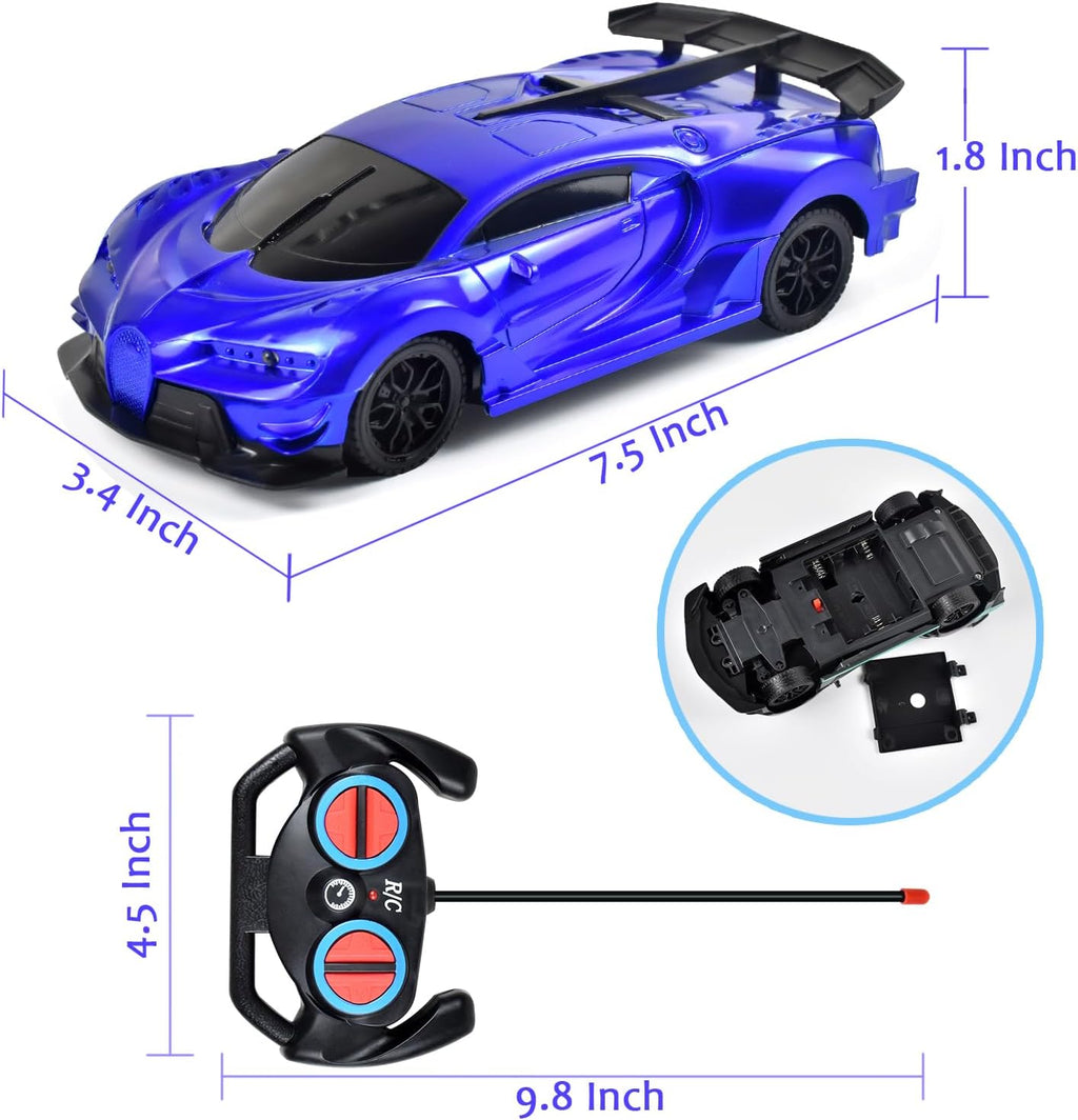 Remote Control Car Toys, RC Toys for 3+ Years Old Boy and Girl Gift (Blue)