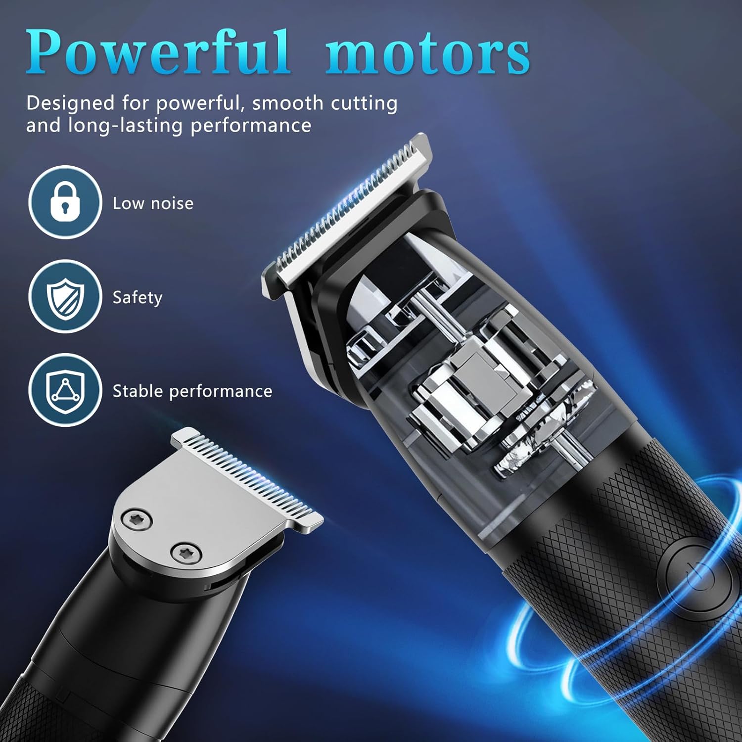Beard Trimmer for Men 6 in 1 Cordless Waterproof Electric Hair Clippers Mustache Body Face Trimmer All in One