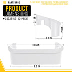 Freezer Door Shelf Bin for Kenmore 253.54703405 (2-Pack)