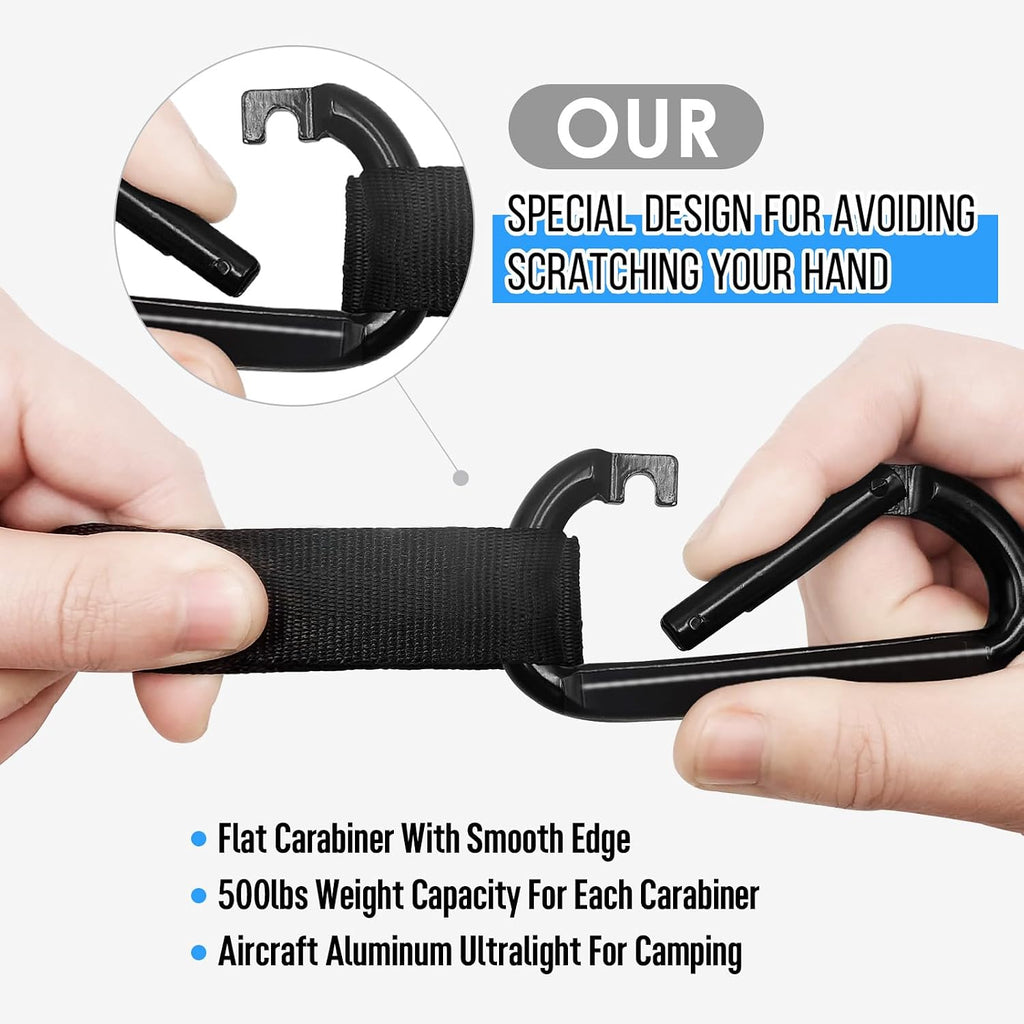 Camping Hammock Double & Single Portable Hammock with Tree Straps, Lightweight Nylon Parachute Hammocks Camping