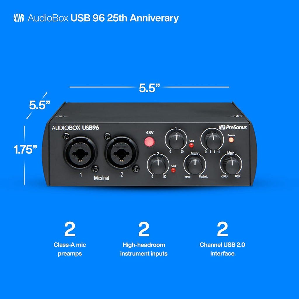 AudioBox 96 25th Anniversary USB Audio Interface