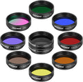 1.25' Telescope Eyepiece Filter Set (10 Pack), Including Planetary, Variable, UHC, Lunar & Starglow Filters for Moon