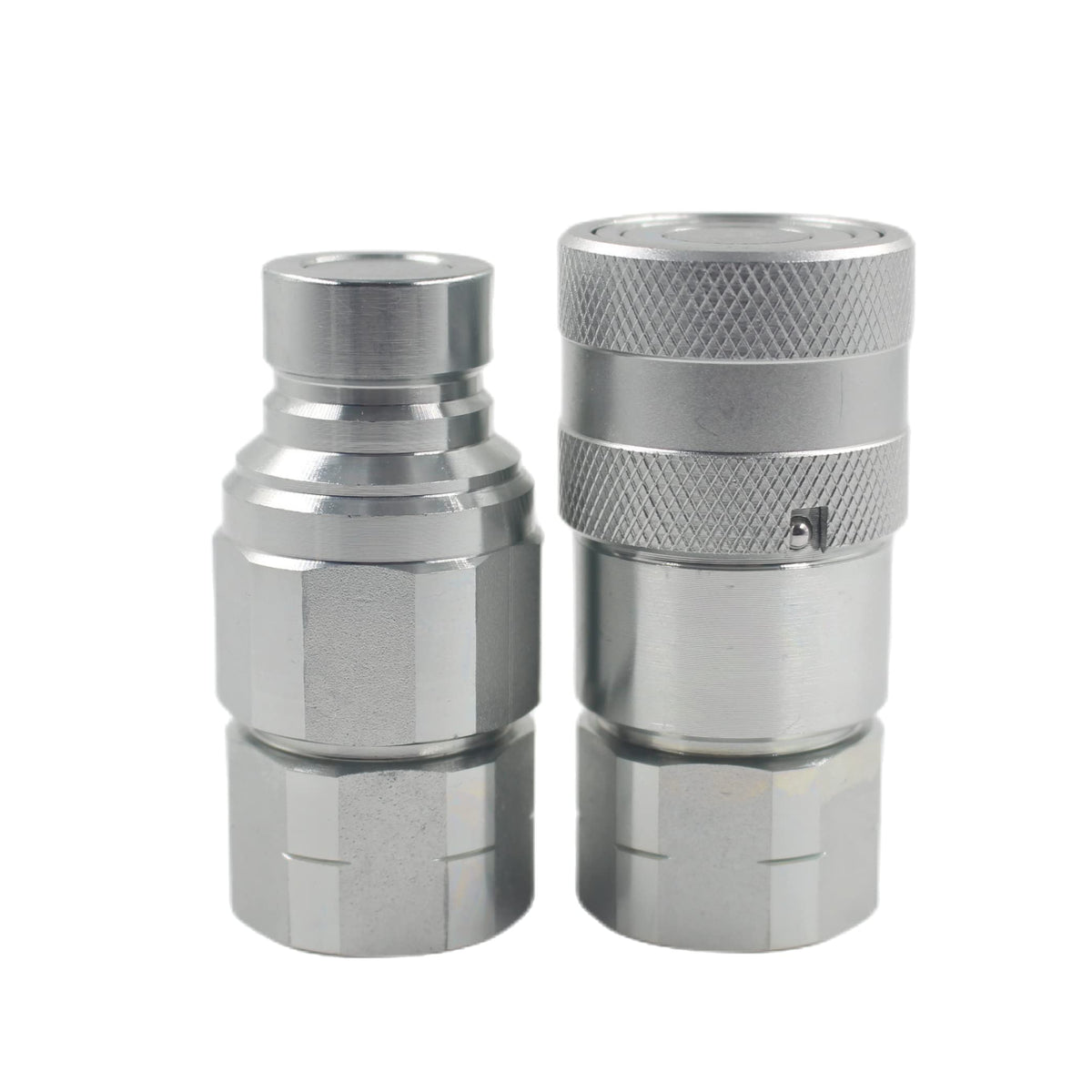 ISO16028 3/8'' Flat Face Hydraulic Quick Connect Coupling/Coupler Set W/Red Dust Cap 3/8'' NPT Thread