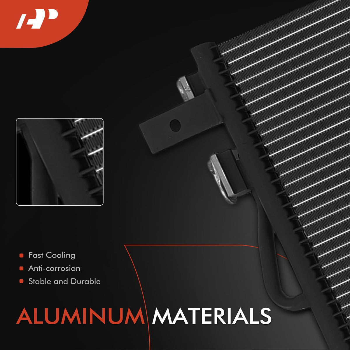 A-Premium Air Conditioning Condenser Compatible with Audi