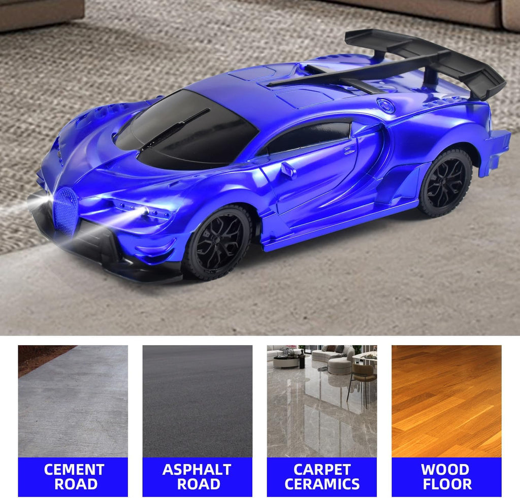 Remote Control Car Toys, RC Toys for 3+ Years Old Boy and Girl Gift (Blue)
