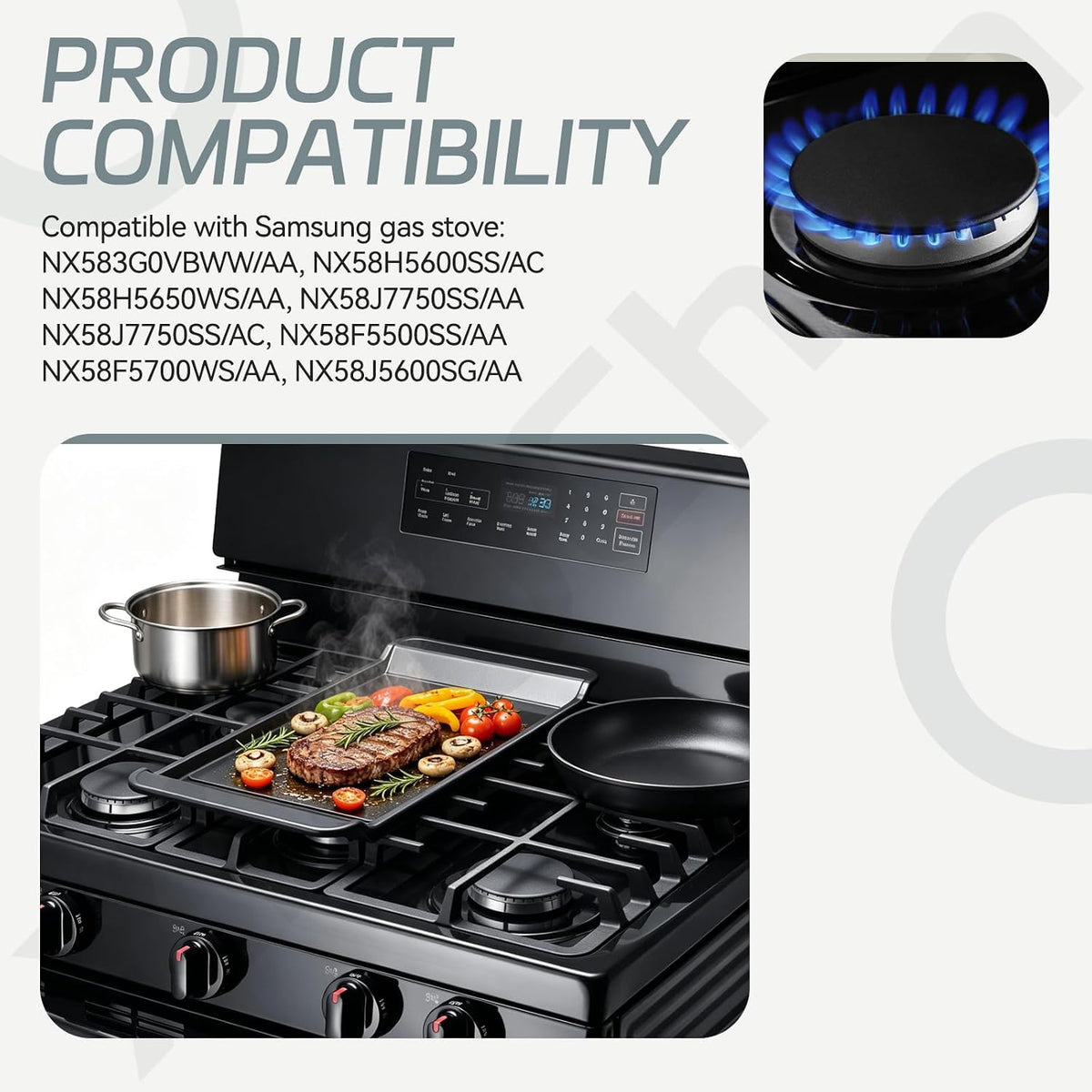DG62-00111A Small Burner Cap Compatible with Samsung Gas Stove/Range Parts