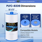 POOLPURE C-8326 SPA Filter Replaces Sundance 6540-488 1PACK