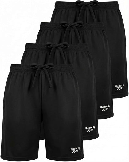 4 Pack Boys' Dry Fit Athletic Shorts Teens Kids Running Gym Pockets | Available In US Sizes 6 To 16, Basketball