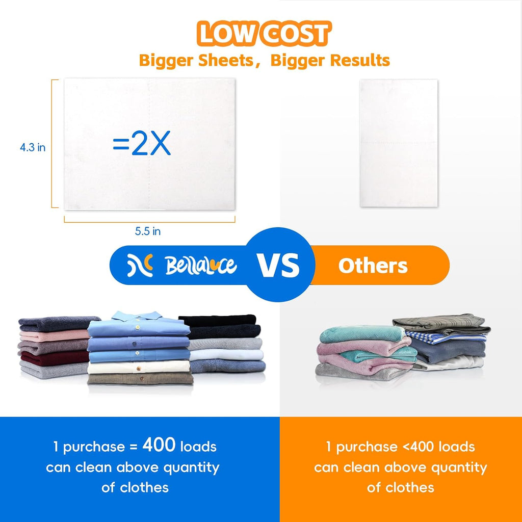 Laundry Detergent Sheets -Fresh Linen Scent, 400 Loads