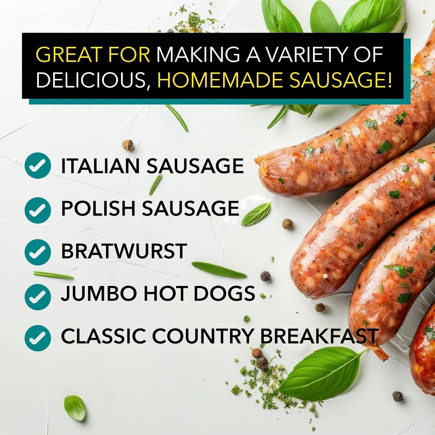 Natural Hog Sausage Casings 29 To 32 MM 90 Yards Whole Hank, Stuffs Over 70lb Meat, North American Edible Pork Link