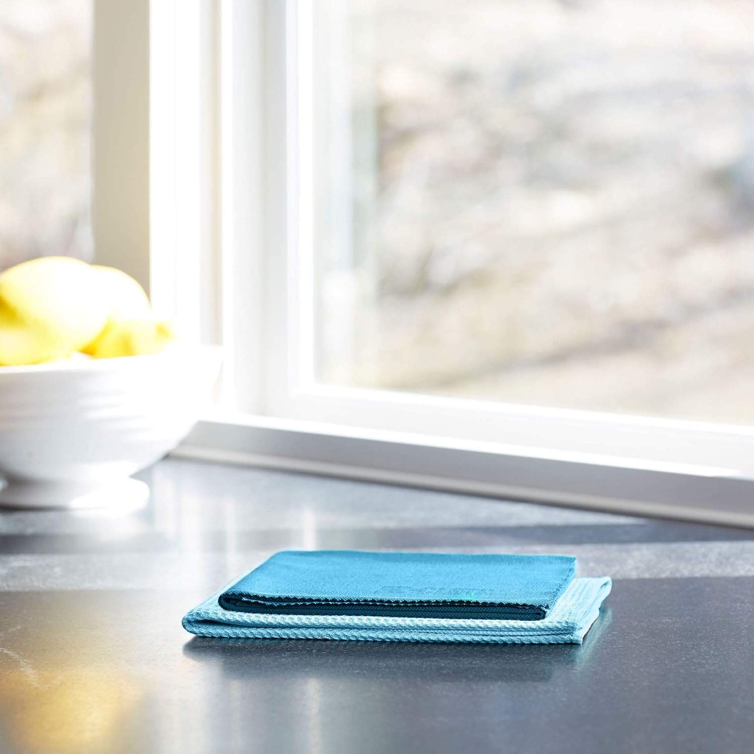 Window Cleaning Cloth - Eco Packaging - Glass Cleaning Cloth, Streak-Free Windows with Just Water, Microfiber Towel