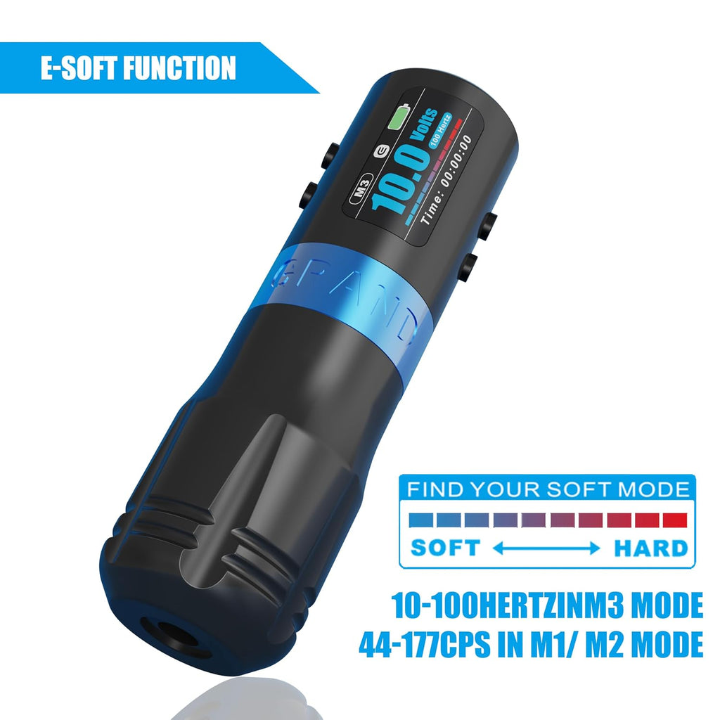 Grand G4 Cordless Tattoo Pen Machine, Professional Tattoo Machine 4.2mm Stroke Long Working Battery Pen Premium Gun