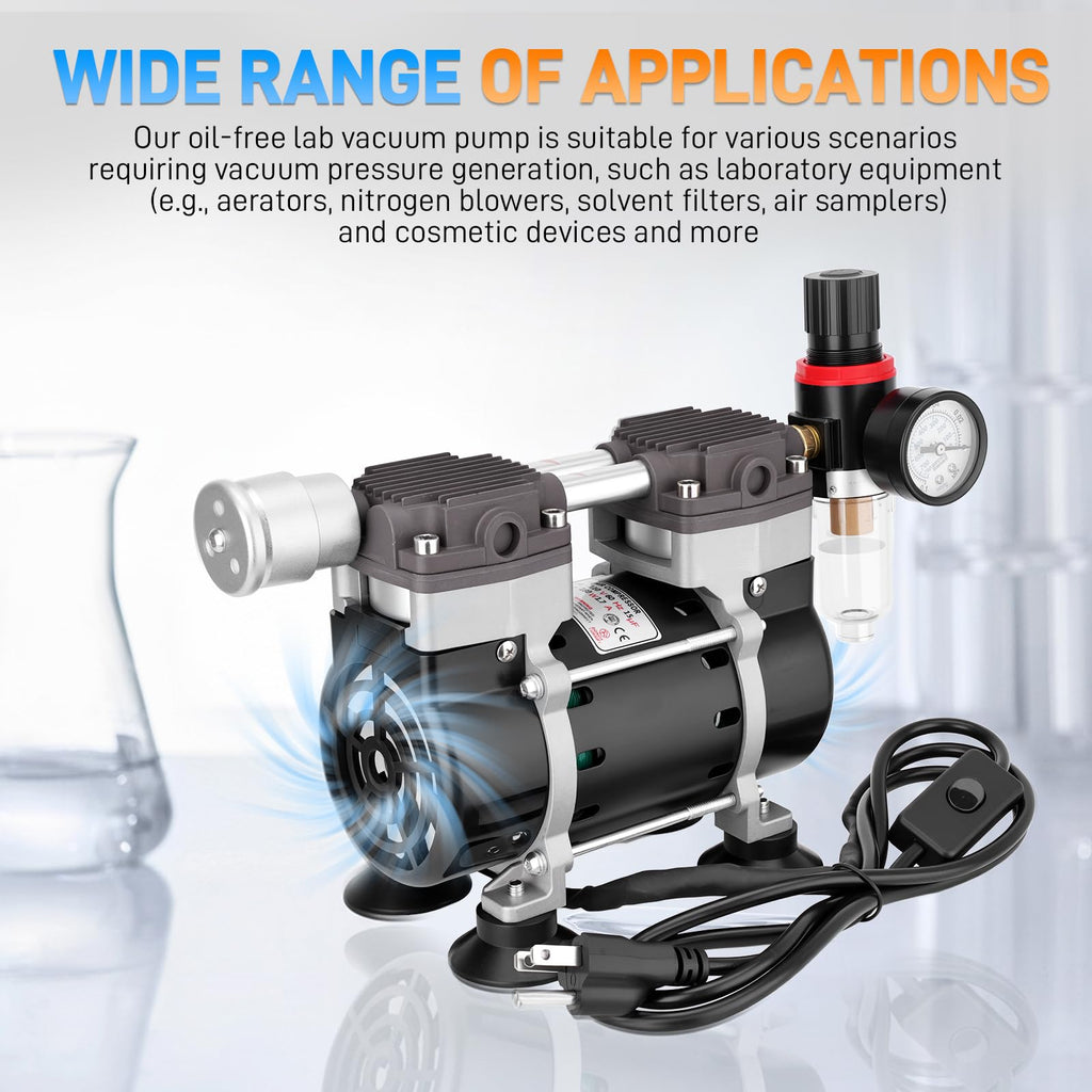 50L/Min Oilless Vacuum Pump for Laboratory Electronics DIY Industry